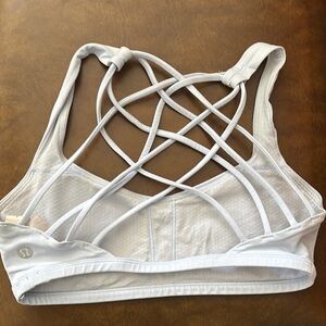 Lululemon Athletica pale blue Geometric Sports Bra